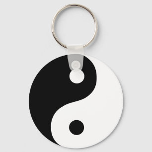 Zwart-Wit Yin Yang Taoïstisch Symbool Sleutelhanger