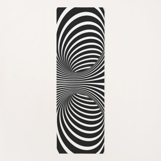 Zwart-wit Yogamat (Voorkant)