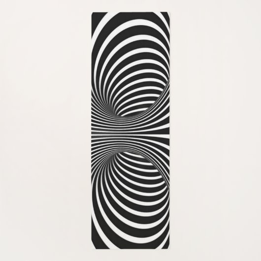 Zwart-wit Yogamat (Achterkant)