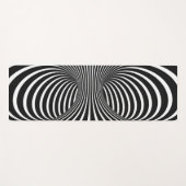 Zwart-wit Yogamat (Voorkant (horizontaal))