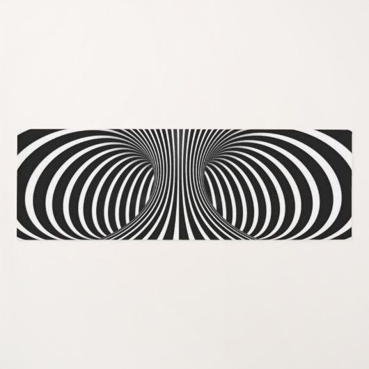 Zwart-wit Yogamat (Voorkant (horizontaal))