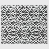 Zwart Wit Zakelijk logo Bedrijf Kerstmis Custom Cadeaupapier (Vlak)