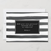 zwart wit zal je mijn usher voorstel card zijn bedankkaart (Achterkant)