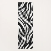 Zwart-wit Zebra Abstract Yogamat (Achterkant)