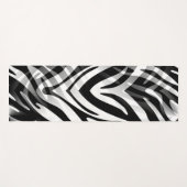 Zwart-wit Zebra Abstract Yogamat (Voorkant (horizontaal))