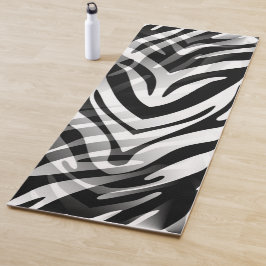 Zwart-wit Zebra Abstract Yogamat