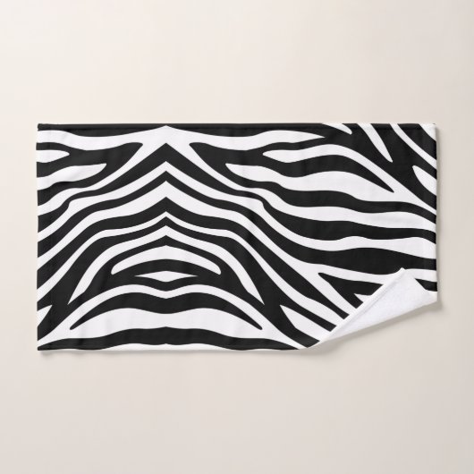 Zwart wit Zebra afdrukken Handdoek (Handdoek)