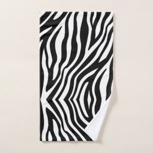 Zwart wit Zebra afdrukken Handdoek