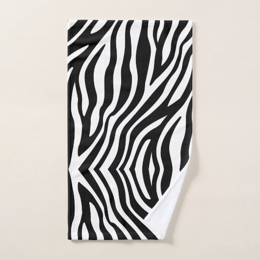 Zwart wit Zebra afdrukken Handdoek (Handdoek)