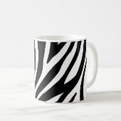 Zwart wit Zebra afdrukken Koffiemok (Voorkant rechts)