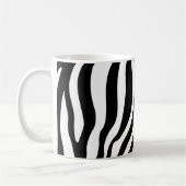 Zwart wit Zebra afdrukken Koffiemok (Links)