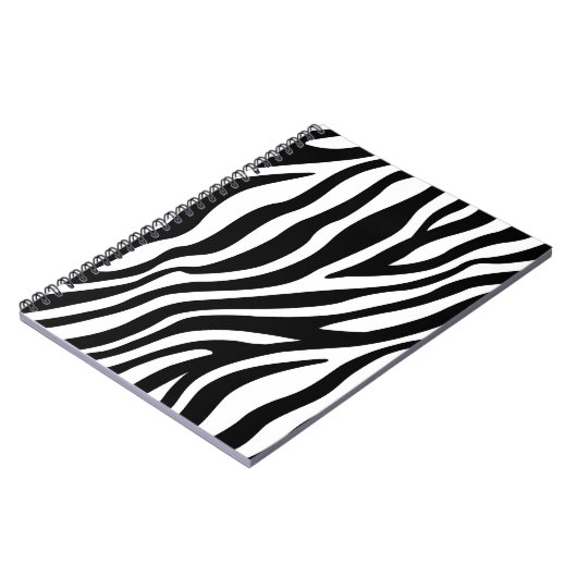 Zwart wit Zebra afdrukken Notitieboek (Linkerzijde)