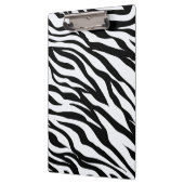 Zwart-wit Zebra Animal Pattern Print Klembord (Links)