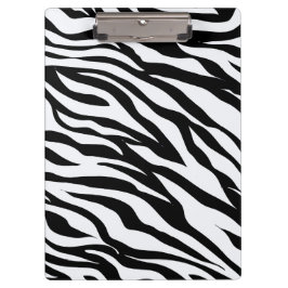 Zwart-wit Zebra Animal Pattern Print Klembord