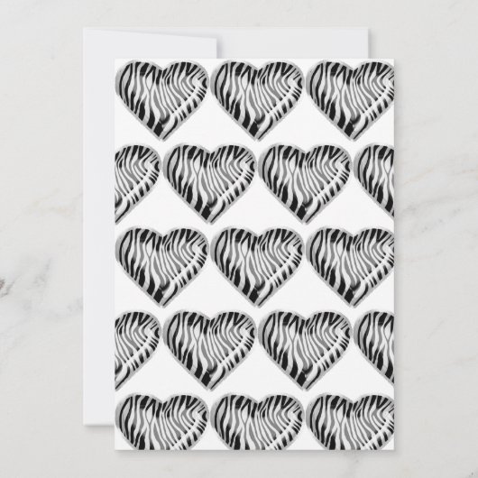 Zwart-wit Zebra Balloon 1e Verjaardagsfeest Kaart (Achterkant)