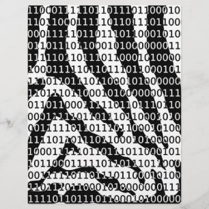 Zwart-wit zebra binaire code