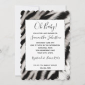 Zwart Wit Zebra Dier Kaart (Voorkant)