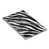 Zwart wit Zebra — Dierenafdrukken Notitieboek (Rechterzijde)