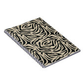 Zwart wit Zebra — Dierenafdrukken Notitieboek (Rechterzijde)