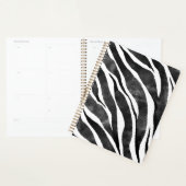 Zwart wit Zebra — Dierenafdrukken Planner (Display)
