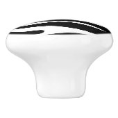 Zwart-wit Zebra - Dierenbeschermingspatroon Keramische Knop (Zijkant)