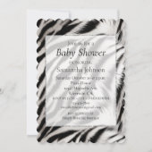 Zwart Wit Zebra Dierenprint Safari Kaart (Voorkant)