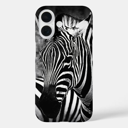 Zwart-wit Zebra * Hoesje-Mate iPhone Case (Achterkant)