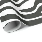 Zwart-wit Zebra Kleurrijk Retro Dierafdrukken Cadeaupapier (Rol Hoek)