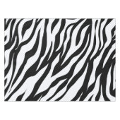 Zwart-wit Zebra Oerwoud Dierenprint Tafelkleed (Voorkant (Horizontaal))