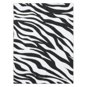 Zwart-wit Zebra Oerwoud Dierenprint Tafelkleed (Voorkant)