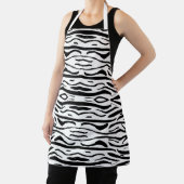 Zwart-wit zebra of tijgerpatroon schort (Insitu)