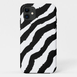 Zwart-wit zebra patroon iPhone 11 hoesje