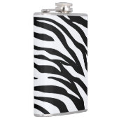 Zwart & Wit Zebra Patroon Safari Wrapped Heupfles (Rechts)