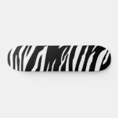 Zwart-wit Zebra Print Animal Mini Skateboard (Horizontaal)