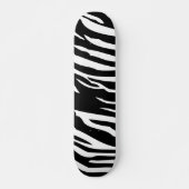 Zwart-wit Zebra Print Animal Mini Skateboard (Voorkant)
