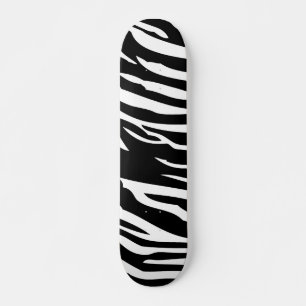 Zwart-wit Zebra Print Animal Mini Skateboard