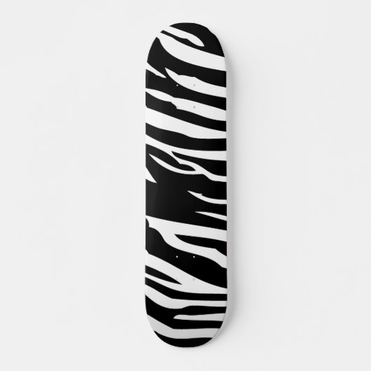 Zwart-wit Zebra Print Animal Mini Skateboard (Voorkant)