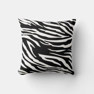 Zwart-wit Zebra Print Couch Sierkussen