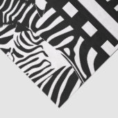 Zwart-wit Zebra Print Decoupage Tissuepapier (Detail)