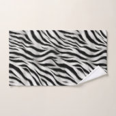 Zwart Wit Zebra Print Dierensafari Bad Handdoek (Handdoek)
