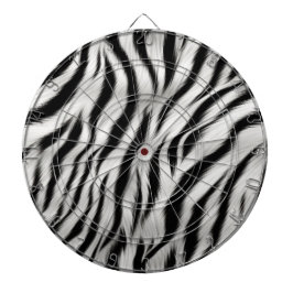 Zwart Wit Zebra Print Dierensafari Dartbord