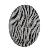 Zwart Wit Zebra Print Dierensafari Dartbord (Voorkant Links)