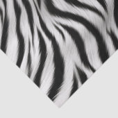 Zwart Wit Zebra Print Dierensafari Tissuepapier (Detail)