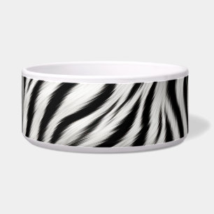 Zwart Wit Zebra Print Dierensafari Voerbakje