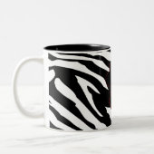 Zwart-wit Zebra Print Dierlijke Koffie Mok Cup (Links)