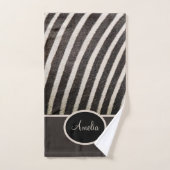Zwart-wit Zebra Print Handdoek (Handdoek)