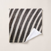 Zwart-wit Zebra Print Handdoek (Wasdoekje)