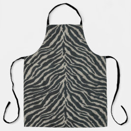Zwart-wit Zebra Print med.or large Schort