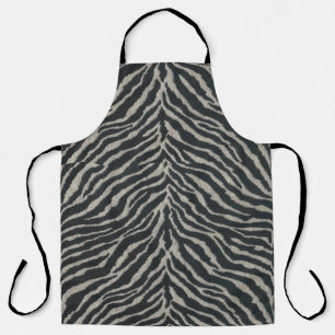 Zwart-wit Zebra Print med.or large Schort