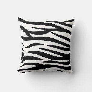 Zwart-wit Zebra Print Sierkussen